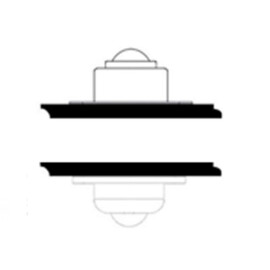 Ball Transfer Unit, 12 mm, with mounting holes and flange, for heavy load