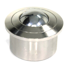 Ball Transfer Unit, 45 mm, with flange, for heavy load, full stainless steel