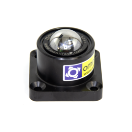 Ball Transfer Unit, 38.1 mm, with base flange and mounting holes, for heavy load, Omnitrack